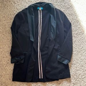 Francesca’s Blazer with faux leather lapel